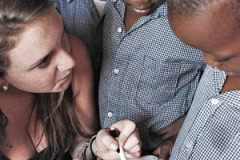 Children under school age volunteering and internship in Africa