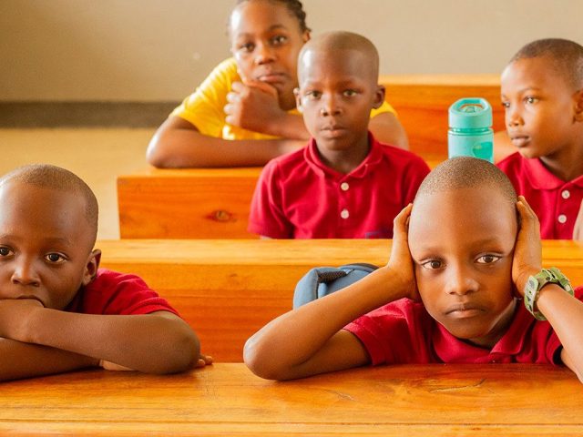 Helping the kids in Yusuf School